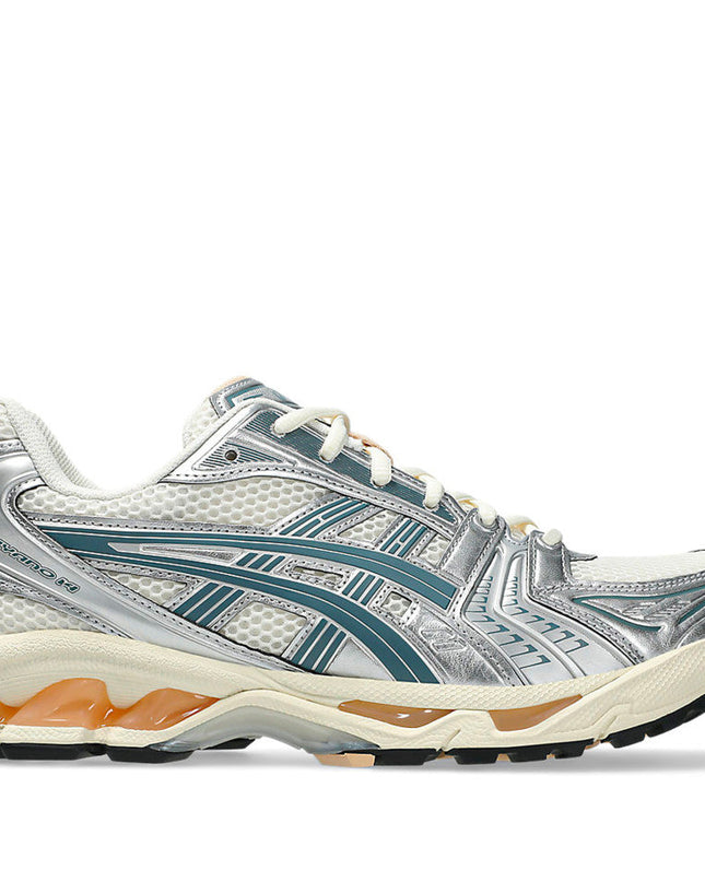 ASICS Gel-Kayano 14 Birch Pure Silver Teal Gold