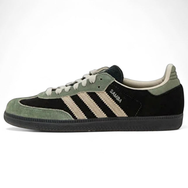 Adidas Samba OG Core Black/ Aluminium/ Silver Green