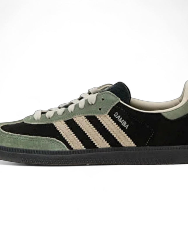 Adidas Samba OG Core Black/ Aluminium/ Silver Green