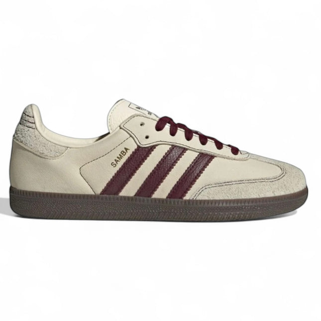 Adidas Samba OG Wonder White Maroon
