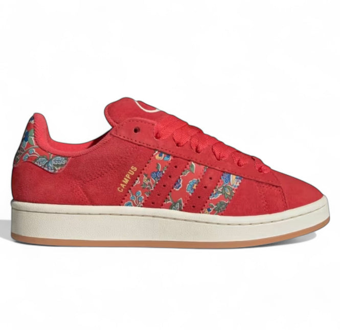 Adidas Campus 00s Liberty London Bloemenborduurwerk Rood