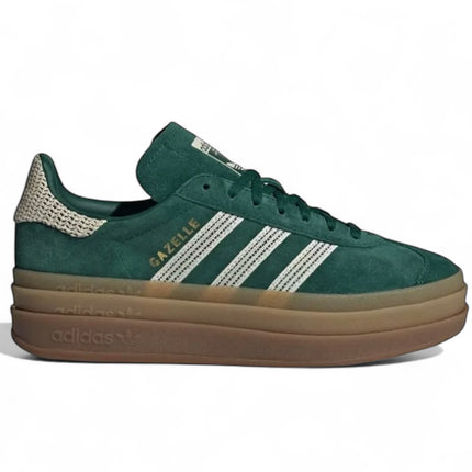 Adidas Gazelle Bold Collegiate Groen Wit Goud