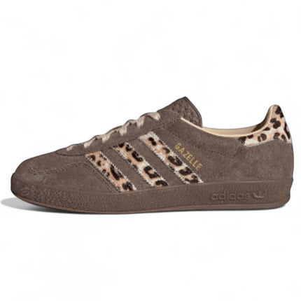Adidas Gazelle Indoor Earth Strata Crystal Sand / Leopard Print
