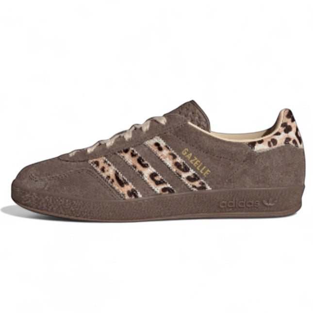 Adidas Gazelle Indoor Earth Strata Crystal Sand / Luipaardprint