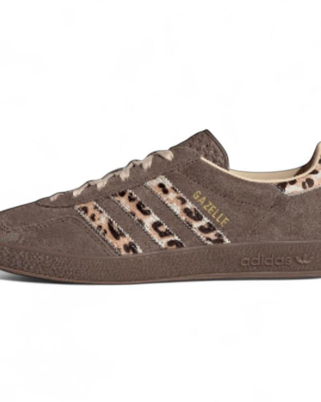 Adidas Gazelle Indoor Earth Strata Crystal Sand / Leopard Print