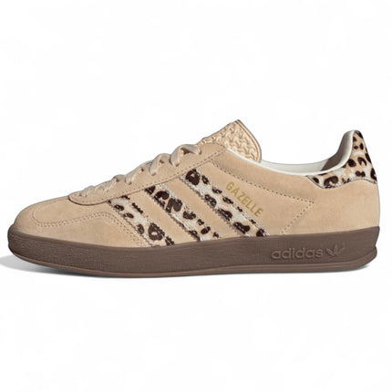 Adidas Gazelle Indoor Beige Crystal Sand / Leopard Print