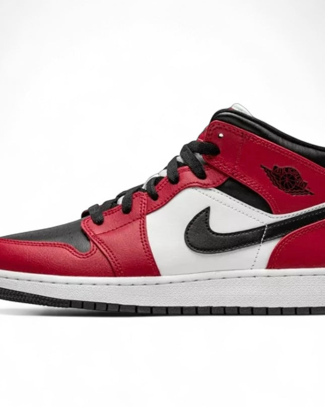 Air Jordan 1 Mid Chicago Black Toe