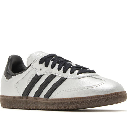 adidas Samba OG Silver Metallic Black Gum (W)