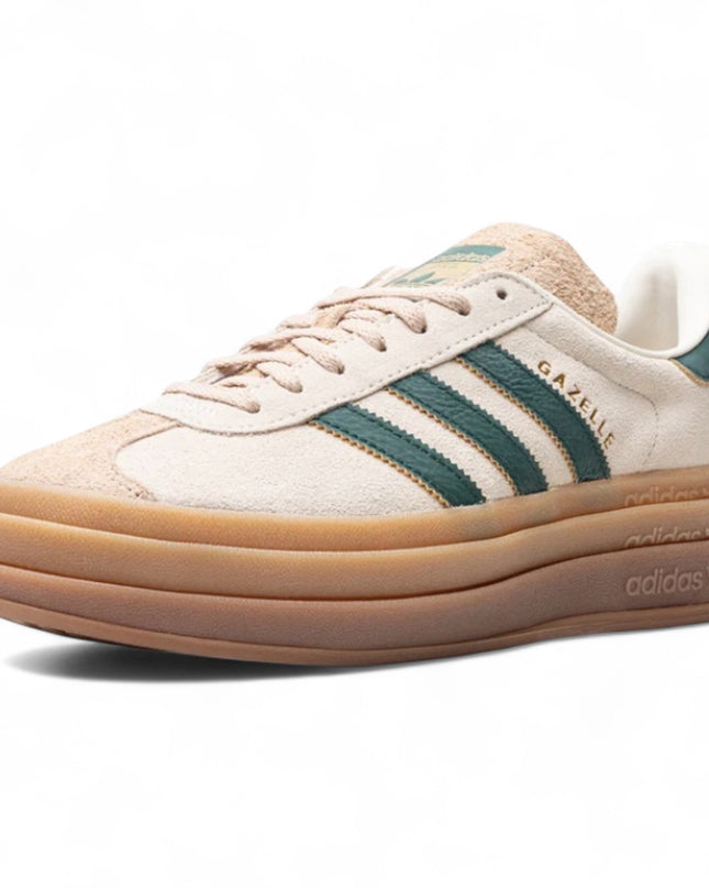 Adidas Gazelle Bold Magic Beige Collegiate Green