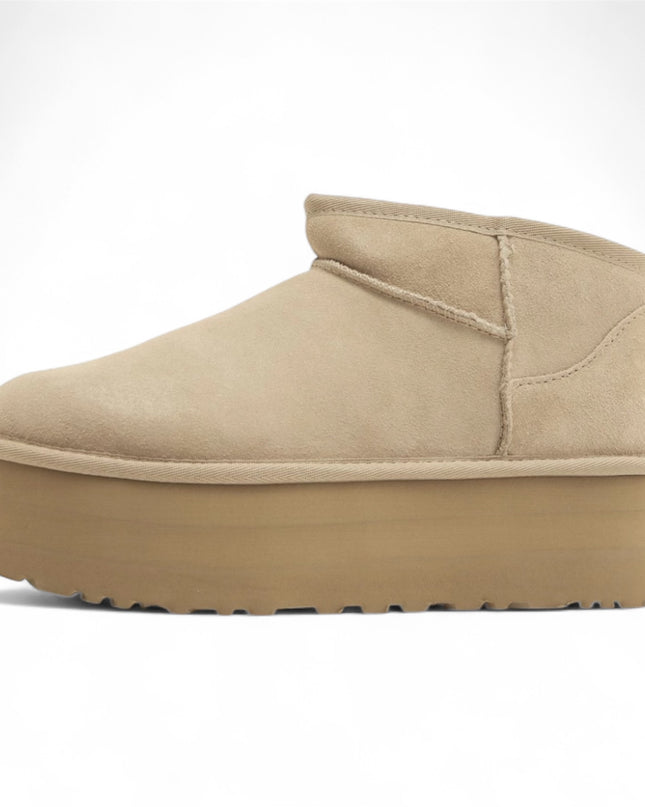 UGG Classic Ultra Mini Platform Boots Beige