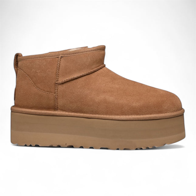 UGG Classic Ultra Mini Platform Boots Chestnut