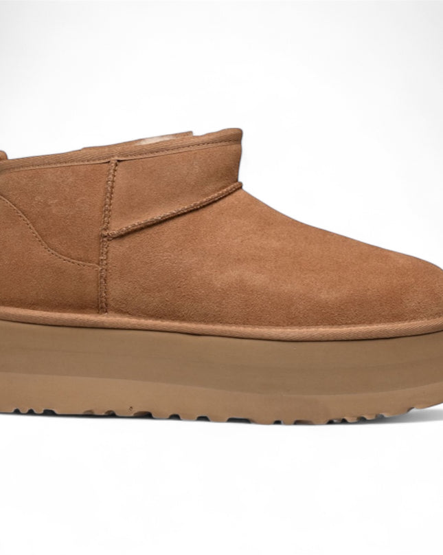 UGG Classic Ultra Mini Platform Boots Chestnut