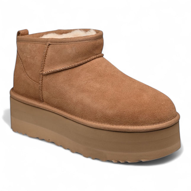 UGG Classic Ultra Mini Platform Boots Chestnut