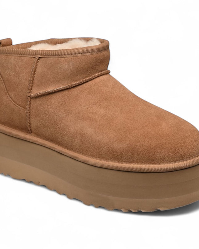 UGG Classic Ultra Mini Platform Boots Chestnut