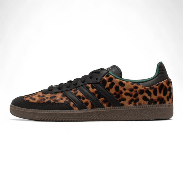 Adidas Samba OG Black Green Leopard Print