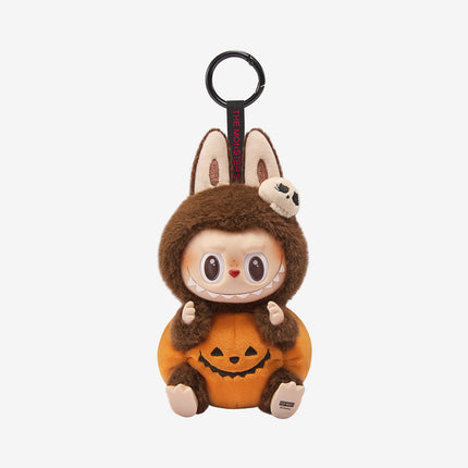 Pop Mart Labubu The Monsters Happy Halloween Party Series-Sitting Pumpkin Vinyl Plush Pendant