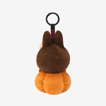 Pop Mart Labubu The Monsters Happy Halloween Party Series-Sitting Pumpkin Vinyl Plush Pendant