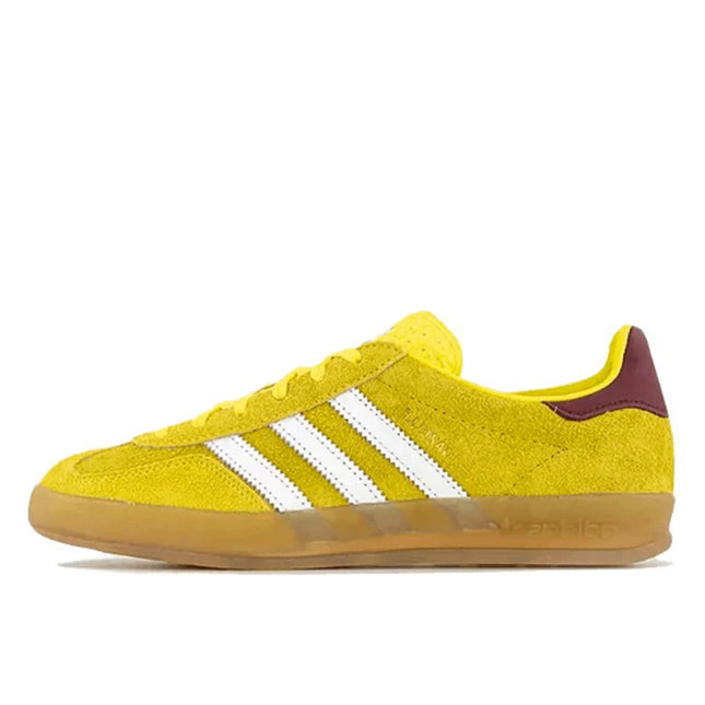 Adidas Gazelle Indoor Bright Yellow Collegiate Burgundy