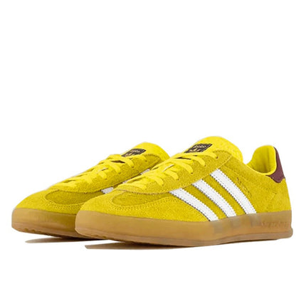 Adidas Gazelle Indoor Bright Yellow Collegiate Burgundy