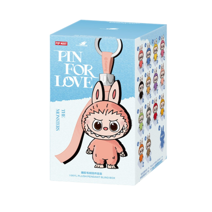 Pop Mart Labubu The Monsters Pin for Love Series Vinyl Plush Pendant (N-Z) Single Blind Box