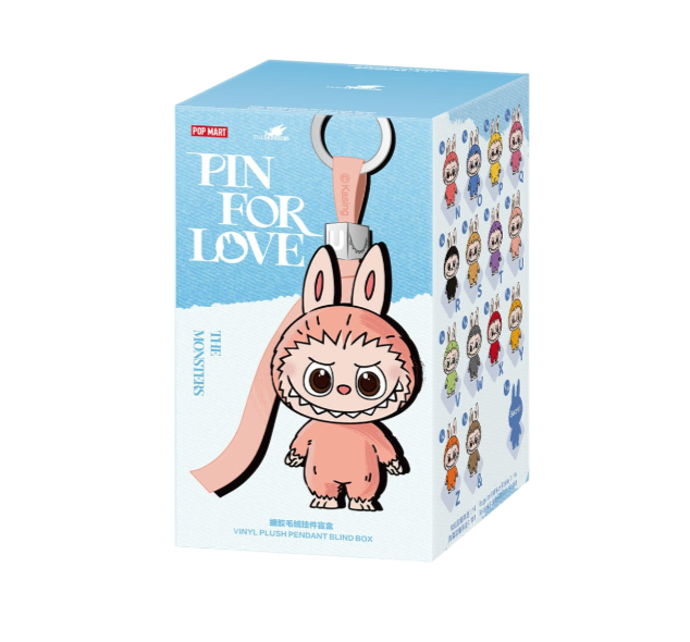 Pop Mart Labubu The Monsters Pin for Love Series Vinyl Plush Pendant (N-Z) Single Blind Box